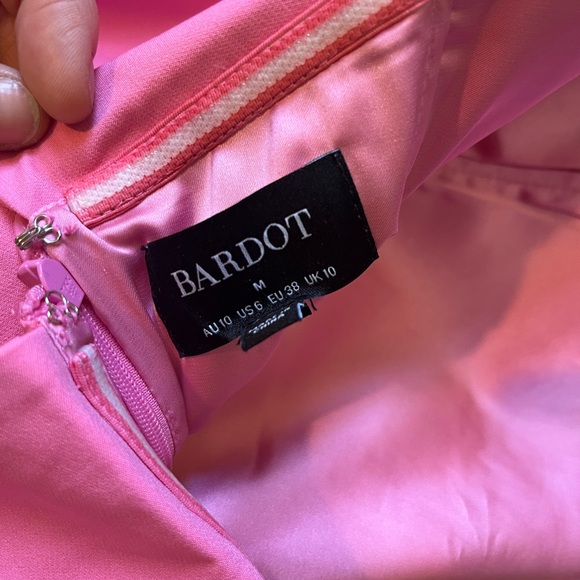 Bardot Georgia Strapless Dress - Candy Pink - Size 6 - Picture 10 of 13